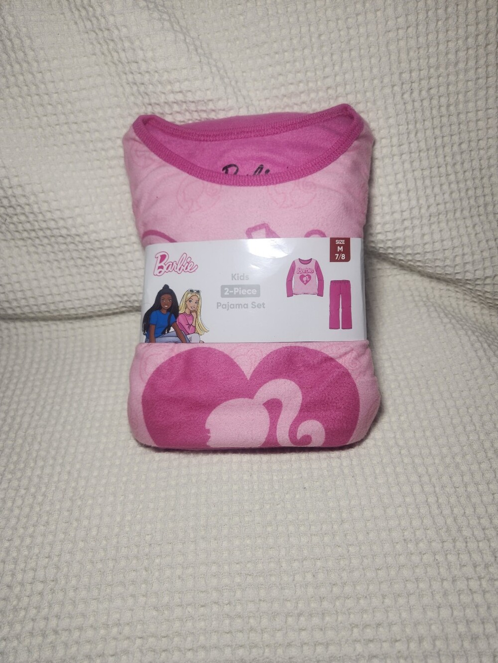 Barbie Girls Long Sleeve Top and Pants Pajama Set, 2-Piece NWT